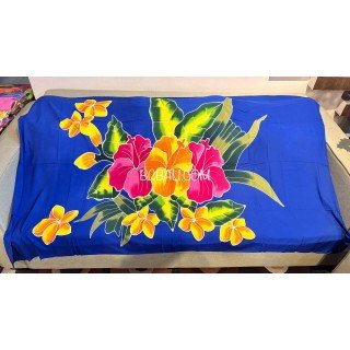 Best Quality Rayon Sarong Hand Painted Flower Design Handmade In Bali